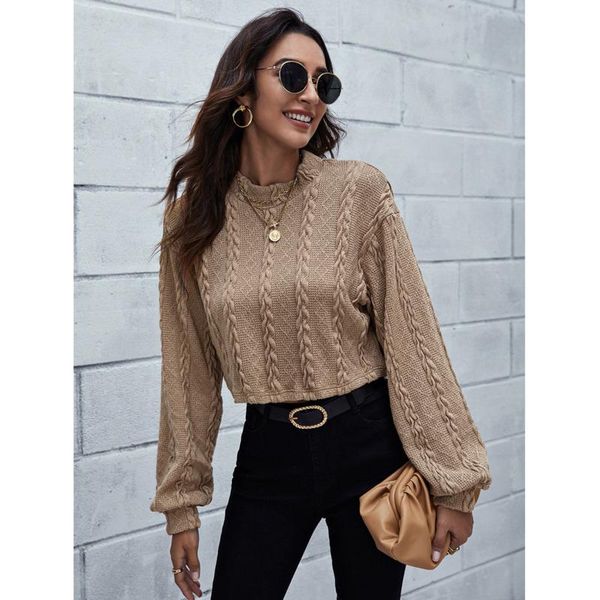 women's hoodies & sweatshirts 2021 autumn winter trend khaki solid sweater pullover stand collar twist slim fit short loose knit top, Black
women's hoodies & sweatshirts 2021 autumn winter trend khaki solid sweater pullover stand collar twist slim fit short loose knit top, Black