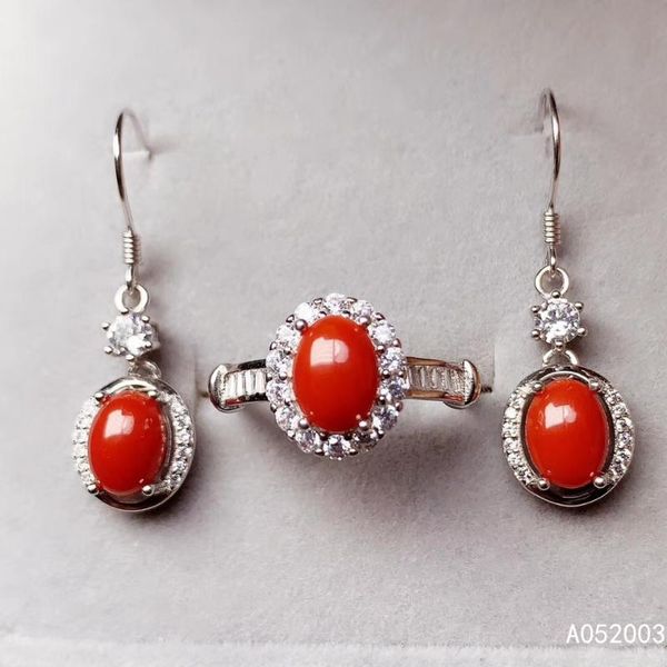 fine jewelry 925 sterling silver inlaid natural red coral ring earring set supports test bracelet, earrings & necklace, Black
fine jewelry 925 sterling silver inlaid natural red coral ring earring set supports test bracelet, earrings & necklace, Black