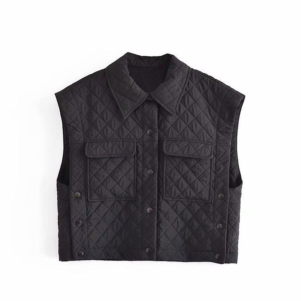 women's vests women oversized black sleeveless padded waistcoat 2021 autumn pockets female elegant coat, Black;white
women's vests women oversized black sleeveless padded waistcoat 2021 autumn pockets female elegant coat, Black;white