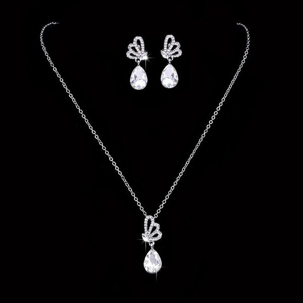 earrings & necklace austrian crystal jewelry - butterfly meaning warbler love tears, Silver
earrings & necklace austrian crystal jewelry - butterfly meaning warbler love tears, Silver