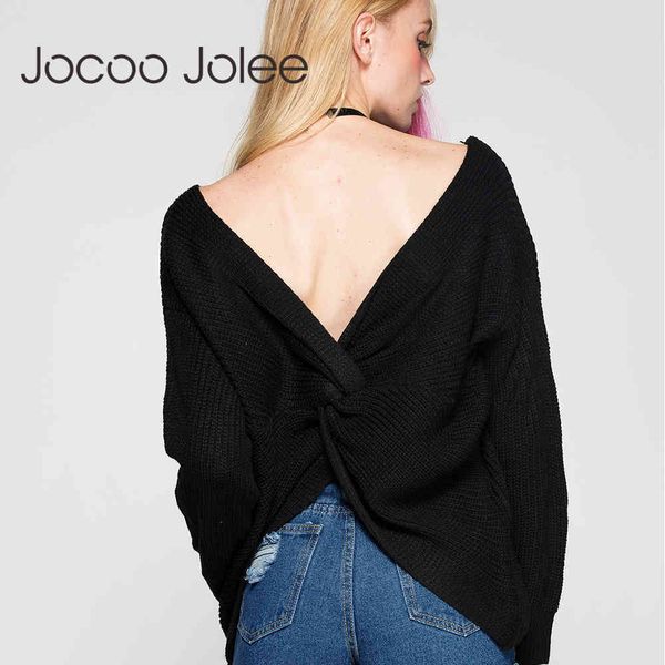 7 colors v neck twisted back sweater women jumpers autumn pullovers casual long sleeve knitted sweaters pull femme 210428, White;black
7 colors v neck twisted back sweater women jumpers autumn pullovers casual long sleeve knitted sweaters pull femme 210428, White;black