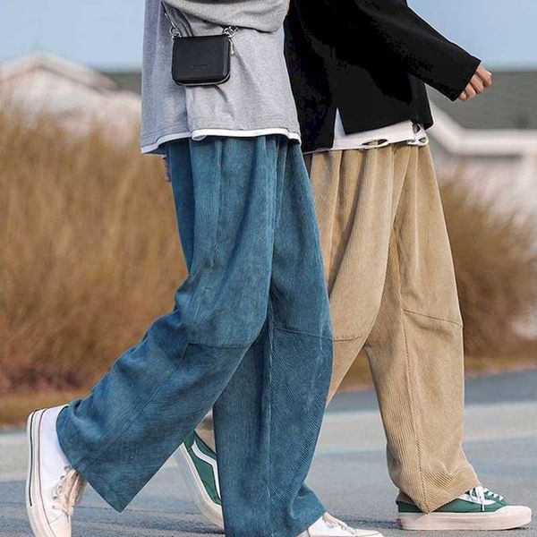 men's pants wide leg straight corduroy casual autumn japanese loose mopping trousers 2021 trend hong kong style and ve, Black
men's pants wide leg straight corduroy casual autumn japanese loose mopping trousers 2021 trend hong kong style and ve, Black