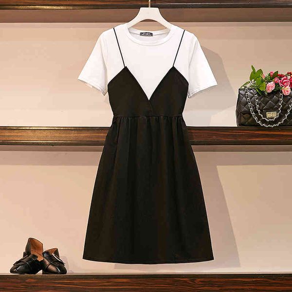 3xl summer korean style women o-neck short sleeve patchwork casual mini dress female dresses a1508 210428, White
3xl summer korean style women o-neck short sleeve patchwork casual mini dress female dresses a1508 210428, White