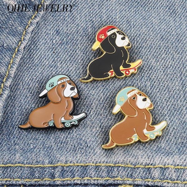 pins, brooches skate dog enamel pin skateboard brooch doggie badges for cool guy animal jewelry bag hat backpack accessories, Gray
pins, brooches skate dog enamel pin skateboard brooch doggie badges for cool guy animal jewelry bag hat backpack accessories, Gray