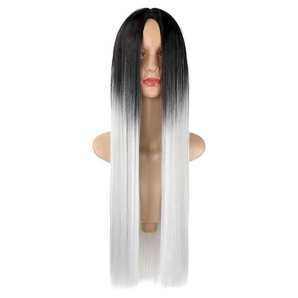synthetic wigs shangzi long straight womens wig natural part side hair ombre platinum/gradient heat resistant for women, Black
synthetic wigs shangzi long straight womens wig natural part side hair ombre platinum/gradient heat resistant for women, Black