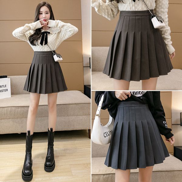 woolen short pleated women's autumn and winter plaid black high waist korean a-line shows thin large skirt
woolen short pleated women's autumn and winter plaid black high waist korean a-line shows thin large skirt