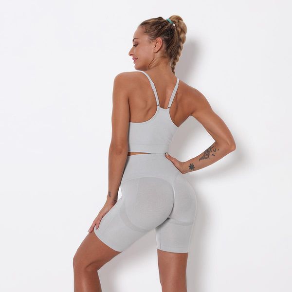 2pcs vital seamless fitness set women tracksuits workout sport wear gym clothing shorts bra high waist leggings sports suit, Gray
2pcs vital seamless fitness set women tracksuits workout sport wear gym clothing shorts bra high waist leggings sports suit, Gray