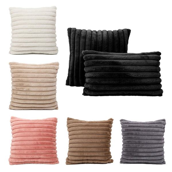 pillow case set of 2 soft fur cover stripe with invisible zipper modern pillowcase decorative for home living room sofa cushion
pillow case set of 2 soft fur cover stripe with invisible zipper modern pillowcase decorative for home living room sofa cushion