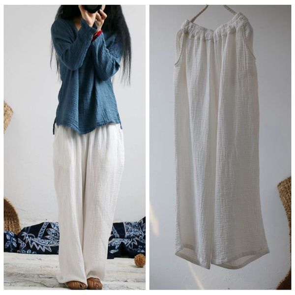 capris flax cotton leg loose pants breathable pantalon 6 female pantalone colours for spring fall, Black;white
capris flax cotton leg loose pants breathable pantalon 6 female pantalone colours for spring fall, Black;white