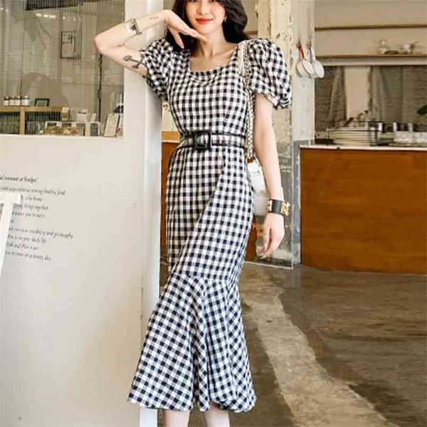 fashion casual summer dress women korean black plaid vintage elegant bodycon bandage party mermaid midi long robe femme 210514, Black;gray
fashion casual summer dress women korean black plaid vintage elegant bodycon bandage party mermaid midi long robe femme 210514, Black;gray