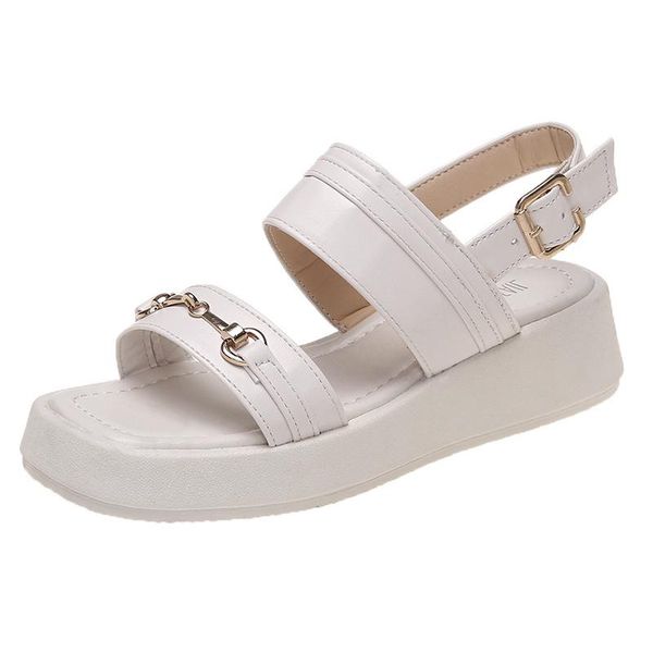 summer women's sandals 2021 fashion casual all-match vamp buckle design elegant and simple thick-soled, Black
summer women's sandals 2021 fashion casual all-match vamp buckle design elegant and simple thick-soled, Black
