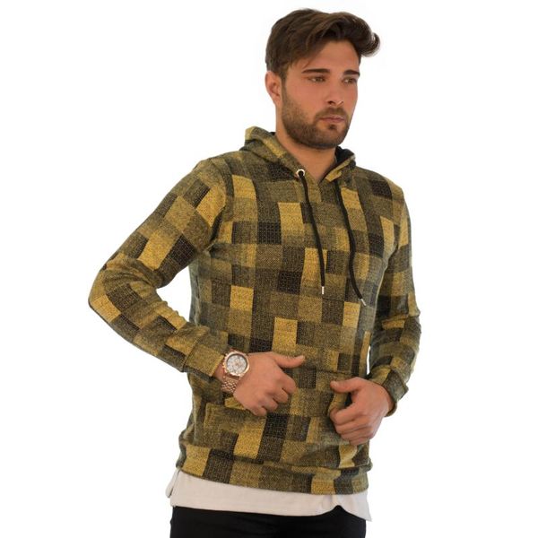 men's hoodies & sweatshirts kulemoda plaid yellow sweatshirt with kangaroo pocket hoodie, Black
men's hoodies & sweatshirts kulemoda plaid yellow sweatshirt with kangaroo pocket hoodie, Black