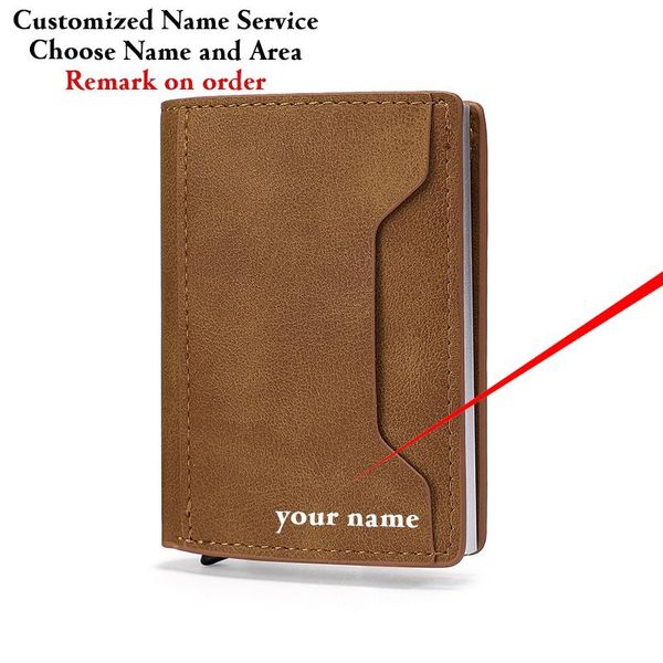 card holders yambuto metal anti-theft swipe holder large-capacity wallet leather business case integrated bag 6-8 slots, Brown;gray
card holders yambuto metal anti-theft swipe holder large-capacity wallet leather business case integrated bag 6-8 slots, Brown;gray