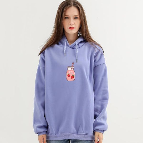 women's hoodies & sweatshirts harajuku women kawaii strawberry milk hoodie oversized sweatshirt pullover cute winter warm girl clothes, Black
women's hoodies & sweatshirts harajuku women kawaii strawberry milk hoodie oversized sweatshirt pullover cute winter warm girl clothes, Black