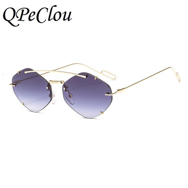 2021 summer fashion modern small rimless sunglasses women brand vintage metal punk sun glasses men irregular shades oculos feminino a520, White;black
2021 summer fashion modern small rimless sunglasses women brand vintage metal punk sun glasses men irregular shades oculos feminino a520, White;black