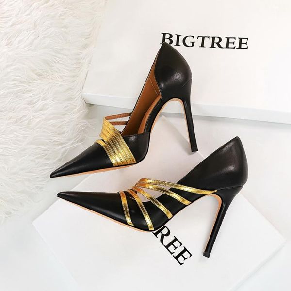 dress shoes europe and the united states fashion thin nightclub high heel with color belt side hollow, Black
dress shoes europe and the united states fashion thin nightclub high heel with color belt side hollow, Black