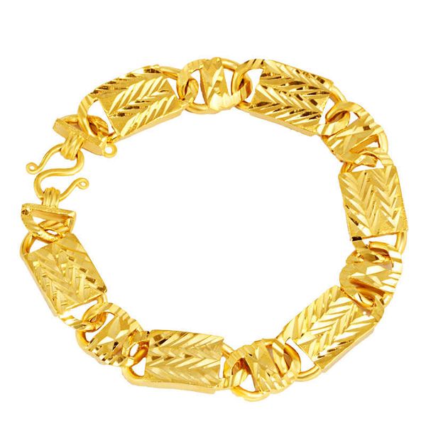 men's square 24k gold plate link, chain bracelets njgb112 fashion wedding gift men yellow gold plated bracelet, Black
men's square 24k gold plate link, chain bracelets njgb112 fashion wedding gift men yellow gold plated bracelet, Black