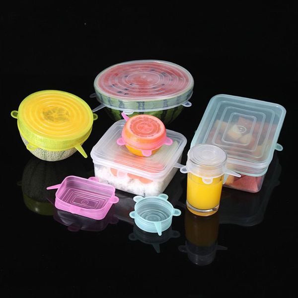 kitchen storage & organization 6 pcs/set silicone cover cap universal lids for cookware bowl reusable stretch accessories
kitchen storage & organization 6 pcs/set silicone cover cap universal lids for cookware bowl reusable stretch accessories