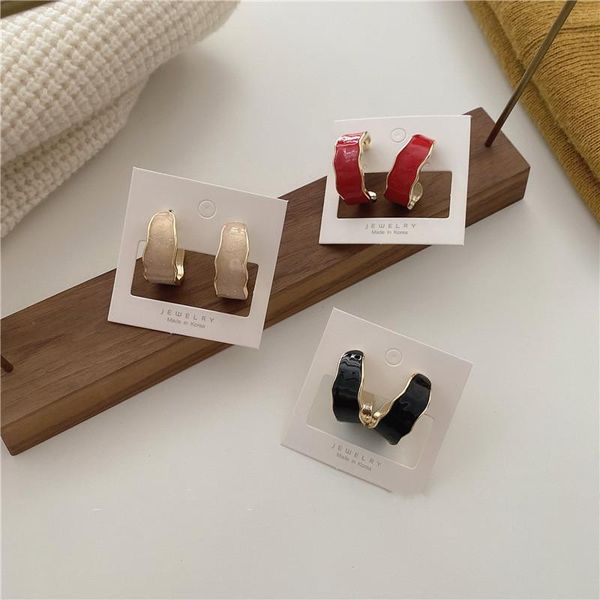 hoop & huggie vsnow vintage multicolor enamel irregular geometrical earrings for women french transparent jewelry accessories, Golden;silver
hoop & huggie vsnow vintage multicolor enamel irregular geometrical earrings for women french transparent jewelry accessories, Golden;silver