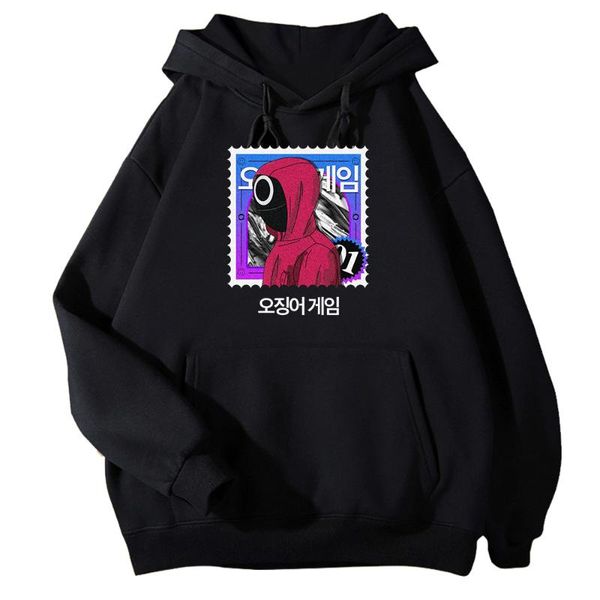 men's hoodies & sweatshirts squid game stamp cool mask man print pullover fashion korean tv cartoon pattern winter harajuku casual hood, Black
men's hoodies & sweatshirts squid game stamp cool mask man print pullover fashion korean tv cartoon pattern winter harajuku casual hood, Black