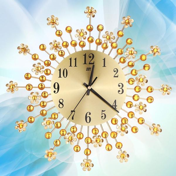 wall clocks blooming modern diamante metal clock timelike decal for home decoration (golden)
wall clocks blooming modern diamante metal clock timelike decal for home decoration (golden)