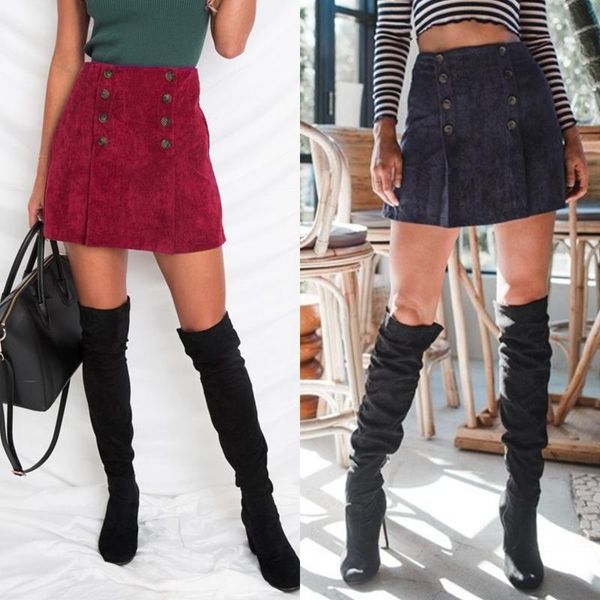 skirts 2021 autumn womens high waist corduroy skirt spring casual a-line mini female retro double buttons solid party short jupe, Black
skirts 2021 autumn womens high waist corduroy skirt spring casual a-line mini female retro double buttons solid party short jupe, Black