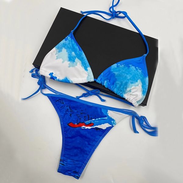 bikini set blue white two pieces suits designer tie dye bikinis 2021 bandage push up swimsuit micro swimwear women with tag biquinis female, White;black
bikini set blue white two pieces suits designer tie dye bikinis 2021 bandage push up swimsuit micro swimwear women with tag biquinis female, White;black