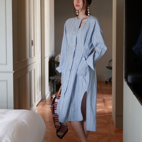 casual dresses fashion striped round neck long sleeve single-breasted waist woman dress sweet simple tide autumn tv573, Black;gray
casual dresses fashion striped round neck long sleeve single-breasted waist woman dress sweet simple tide autumn tv573, Black;gray