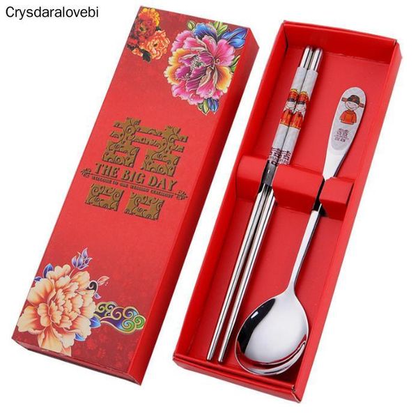 party favor 100 pcs/lot stainless steel dinnerware double happiness red color spoons chopstick sets wedding gifts for guest
party favor 100 pcs/lot stainless steel dinnerware double happiness red color spoons chopstick sets wedding gifts for guest