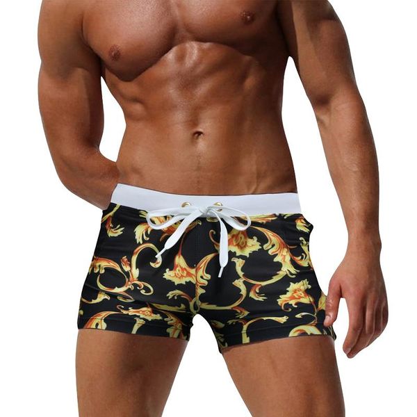 print men's swimwear gay swim brief bikini 2021 men waterproof swimming trunks surf shorts beach pant swimsuit, White;black
print men's swimwear gay swim brief bikini 2021 men waterproof swimming trunks surf shorts beach pant swimsuit, White;black