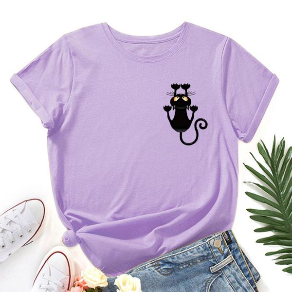 women's t-shirt 100%cotton summer cute cat printed ladies s-5xl plus size funny tshirt women o-neck short sleeve tees shirt kawaii clo, White
women's t-shirt 100%cotton summer cute cat printed ladies s-5xl plus size funny tshirt women o-neck short sleeve tees shirt kawaii clo, White