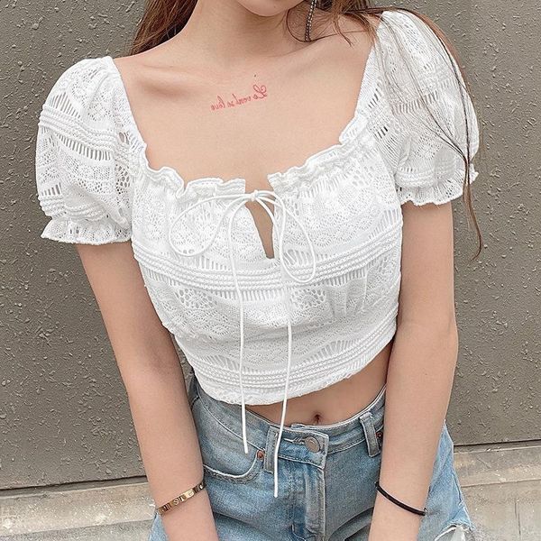 women white boho t-shirt short sleeve hollow out cropped drawstring lace up bow square collar puff summer tees women's
women white boho t-shirt short sleeve hollow out cropped drawstring lace up bow square collar puff summer tees women's