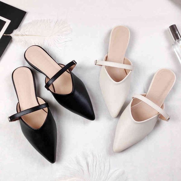 slippers designers spring and summer new faux leather women's flats with pointed toe fashion trend slippers cod6, Black
slippers designers spring and summer new faux leather women's flats with pointed toe fashion trend slippers cod6, Black
