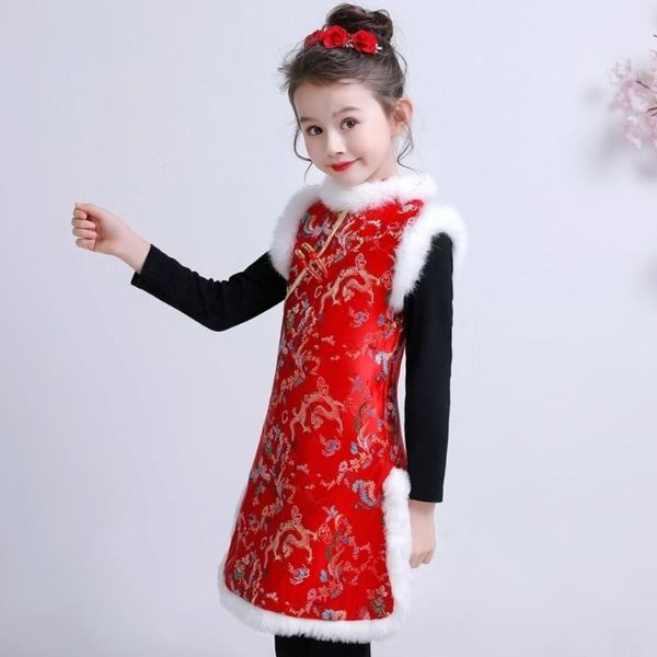 ethnic clothing chinese year dress for girls hanfu cheongsam tradition wedding flower winter baby kid tang suit add cotton, Red
ethnic clothing chinese year dress for girls hanfu cheongsam tradition wedding flower winter baby kid tang suit add cotton, Red