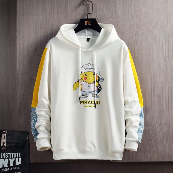 tbk-w207 - youth trend 2021 spring men's hooded sweater, Black
tbk-w207 - youth trend 2021 spring men's hooded sweater, Black