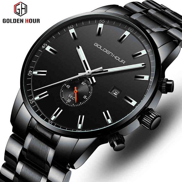 men watch luxury brand goldenhour casual business quartz mens watches waterproof chronograph male clock relogio masculino 210517, Slivery;brown
men watch luxury brand goldenhour casual business quartz mens watches waterproof chronograph male clock relogio masculino 210517, Slivery;brown