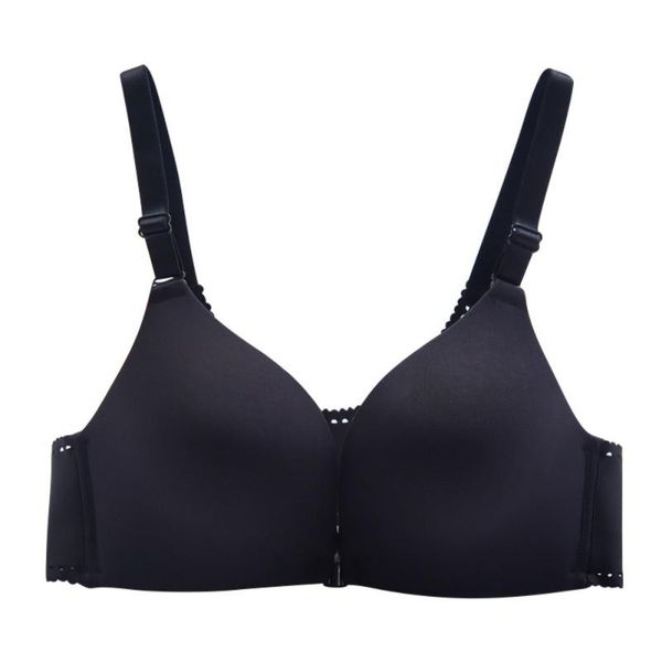 bras padded push up bra breathable seamless front buckle women lingerie cotton comfortable wire adjustable underwear, Red;black
bras padded push up bra breathable seamless front buckle women lingerie cotton comfortable wire adjustable underwear, Red;black