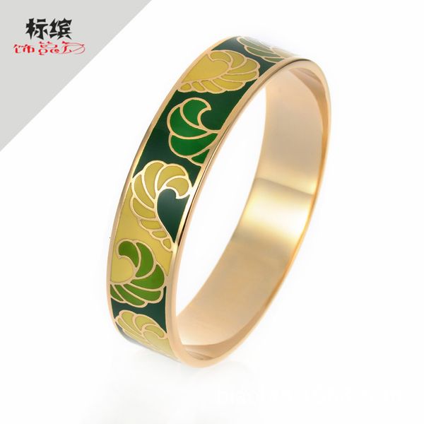bangles bracelets enamel bracelet stainless steel jewelry oil dripping, Black
bangles bracelets enamel bracelet stainless steel jewelry oil dripping, Black