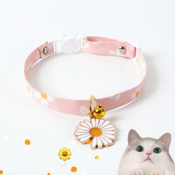 cat collars & leads pet supplies cute pendant collar outdoor walking dog with bell adjustable kitten small puppy accessories