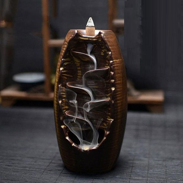 fragrance lamps incense holder ceramic backflow waterfall smoke burner censer home decor retro style study room coffee club
fragrance lamps incense holder ceramic backflow waterfall smoke burner censer home decor retro style study room coffee club