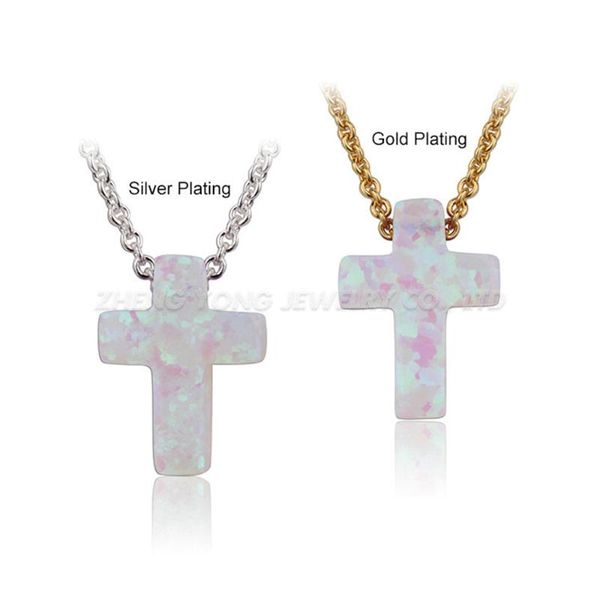 9*12mm white op16 cross shape synthetic opal brass necklace pendant necklaces, Silver
9*12mm white op16 cross shape synthetic opal brass necklace pendant necklaces, Silver