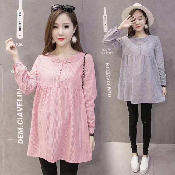 maternity dresses 2021 spring and autumn dress fashion striped bowknot long sleeve base, White
maternity dresses 2021 spring and autumn dress fashion striped bowknot long sleeve base, White