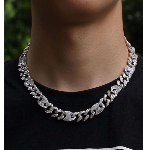 chains european and american hip hop full diamond 13mm cuban chain men necklace miami rap tide brand nightclub domineering male choker, Silver
chains european and american hip hop full diamond 13mm cuban chain men necklace miami rap tide brand nightclub domineering male choker, Silver