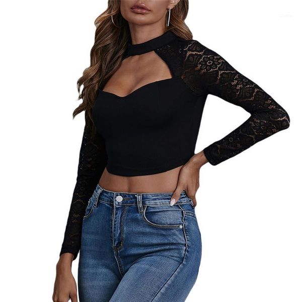 women's t shirts women's t-shirt summer women hollow lace patchwork black crop 2022 fashion street club cut out neck long, White
women's t shirts women's t-shirt summer women hollow lace patchwork black crop 2022 fashion street club cut out neck long, White