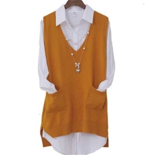 casual dresses korea autumn cashmere knitted both sides split loose women sweater vest female sleeveless pull pullover jumper z0zj, Black;gray
casual dresses korea autumn cashmere knitted both sides split loose women sweater vest female sleeveless pull pullover jumper z0zj, Black;gray