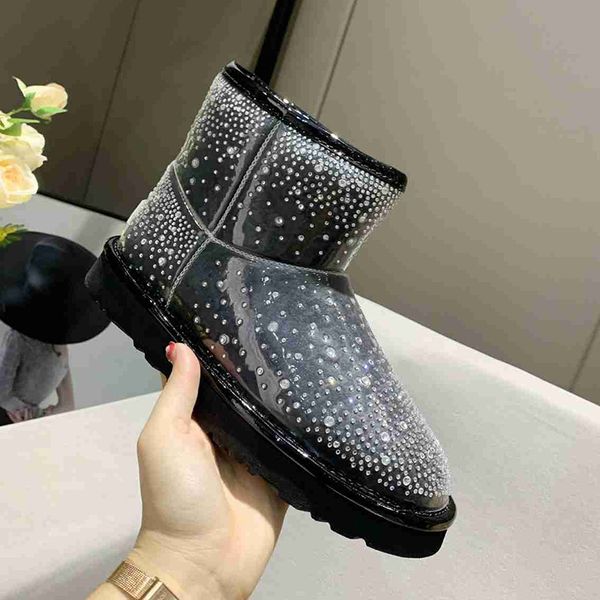 winter fashion designer short boots film tpu drilling platform warm fur snow booties waterproof woman bottes, Black
winter fashion designer short boots film tpu drilling platform warm fur snow booties waterproof woman bottes, Black
