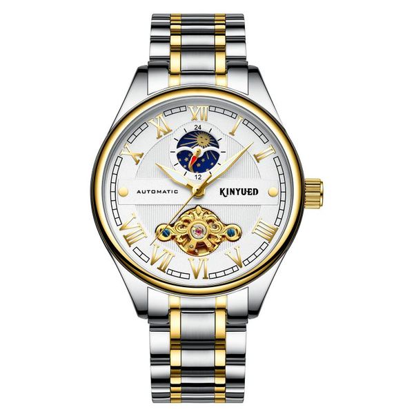 wristwatches kinyued gold tone male clock automatic watch mechanicalwatch business waterproof clocks men's watches j032, Slivery;brown
wristwatches kinyued gold tone male clock automatic watch mechanicalwatch business waterproof clocks men's watches j032, Slivery;brown