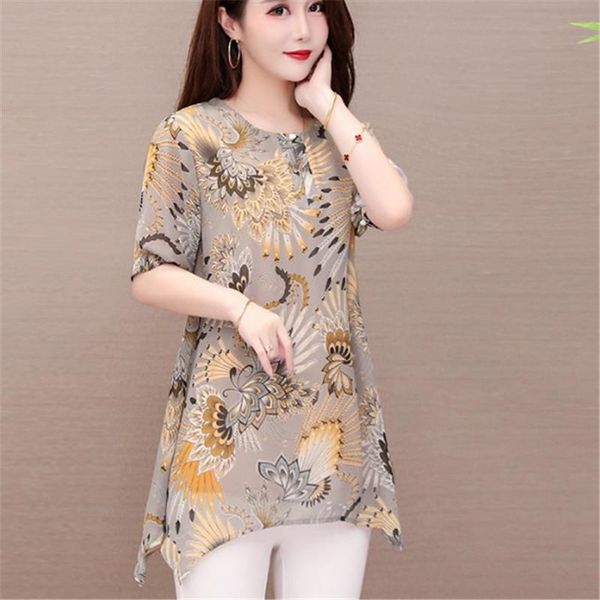 women's blouses & shirts 2021 chiffon blouse for summer wear, plus size, loose medium and long style, foreign-style printed short sleev, White
women's blouses & shirts 2021 chiffon blouse for summer wear, plus size, loose medium and long style, foreign-style printed short sleev, White