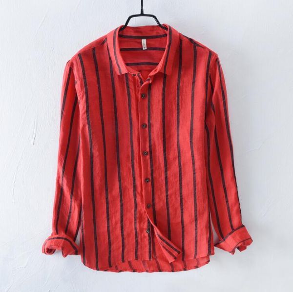 men fashion casual long sleeved stripe shirt slim fit male flax business dress brand soft comfortable clothing men's shirts, White;black
men fashion casual long sleeved stripe shirt slim fit male flax business dress brand soft comfortable clothing men's shirts, White;black