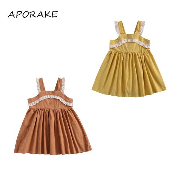 girl's dresses 2021 2-7y cute summer baby girls dress lace ruffle sleeveless high waist a-line sundress for toddlers, Red;yellow
girl's dresses 2021 2-7y cute summer baby girls dress lace ruffle sleeveless high waist a-line sundress for toddlers, Red;yellow